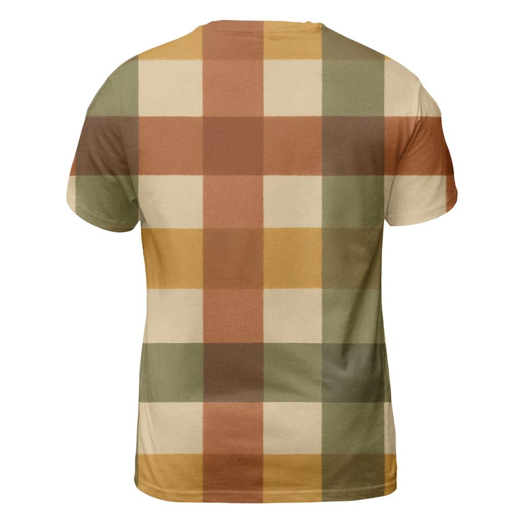 Sunset Sierra Plaid statement graphic shirts