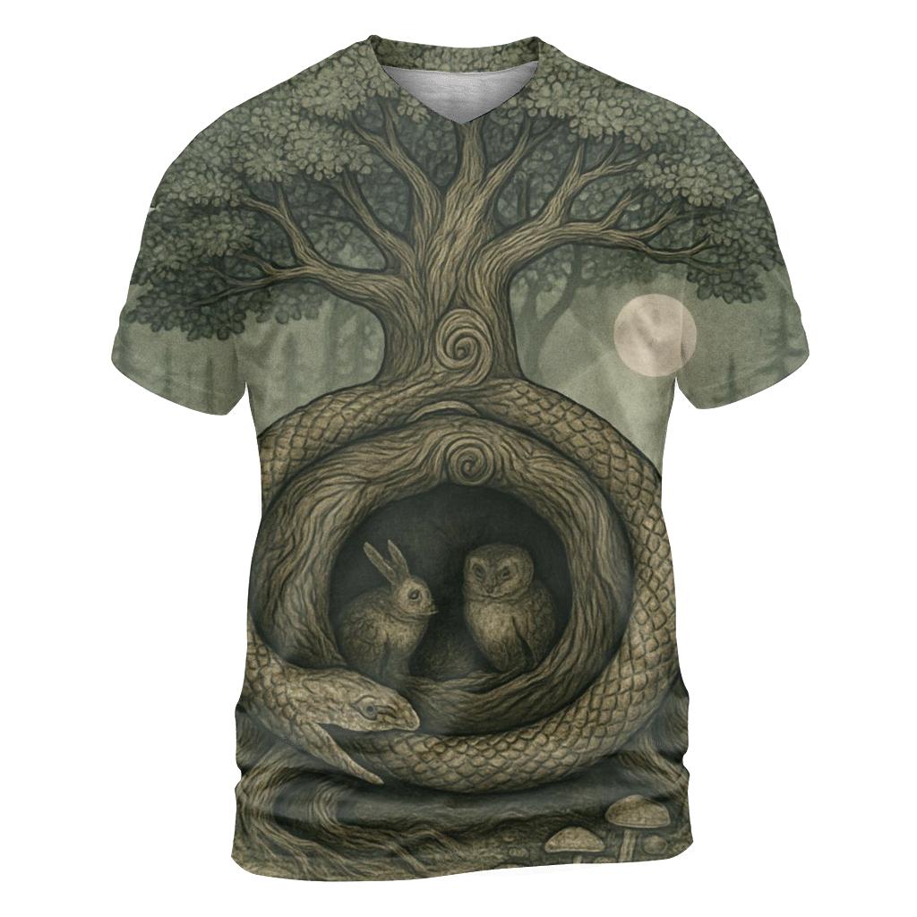 Forest Spiral Ouroboros Grove trendy printed shirt styles