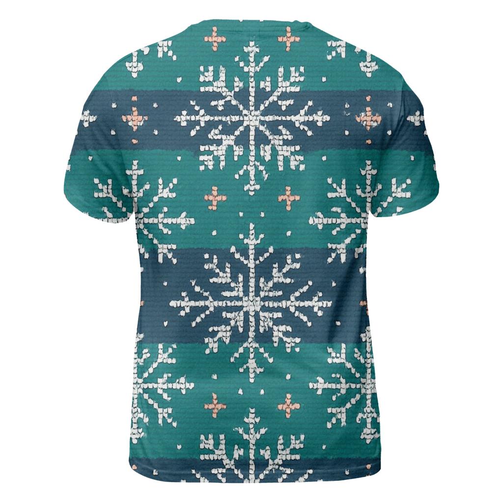 Snowflake Brickwork Mosaic Design personalized full print shirts