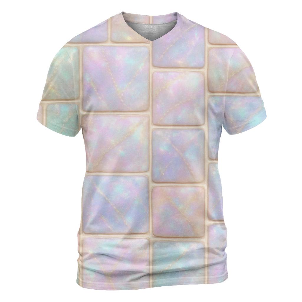 Opal Mosaic creative print fashion shirts