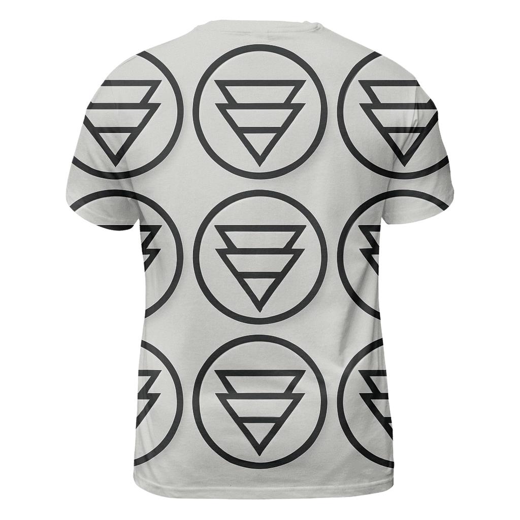 Filter Grid Geometry vibrant all-over design tees
