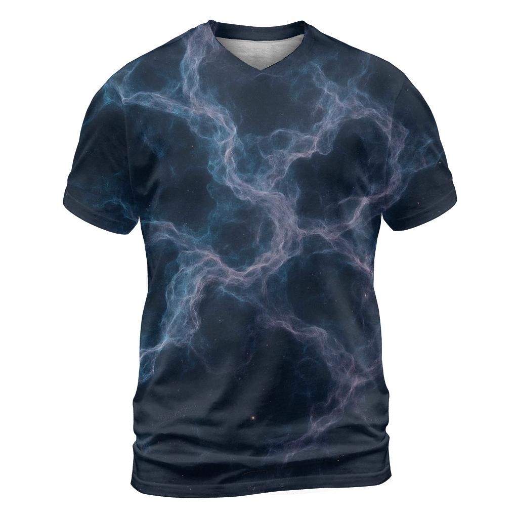 Nebula Filament Bouquet vibrant all-over design tees