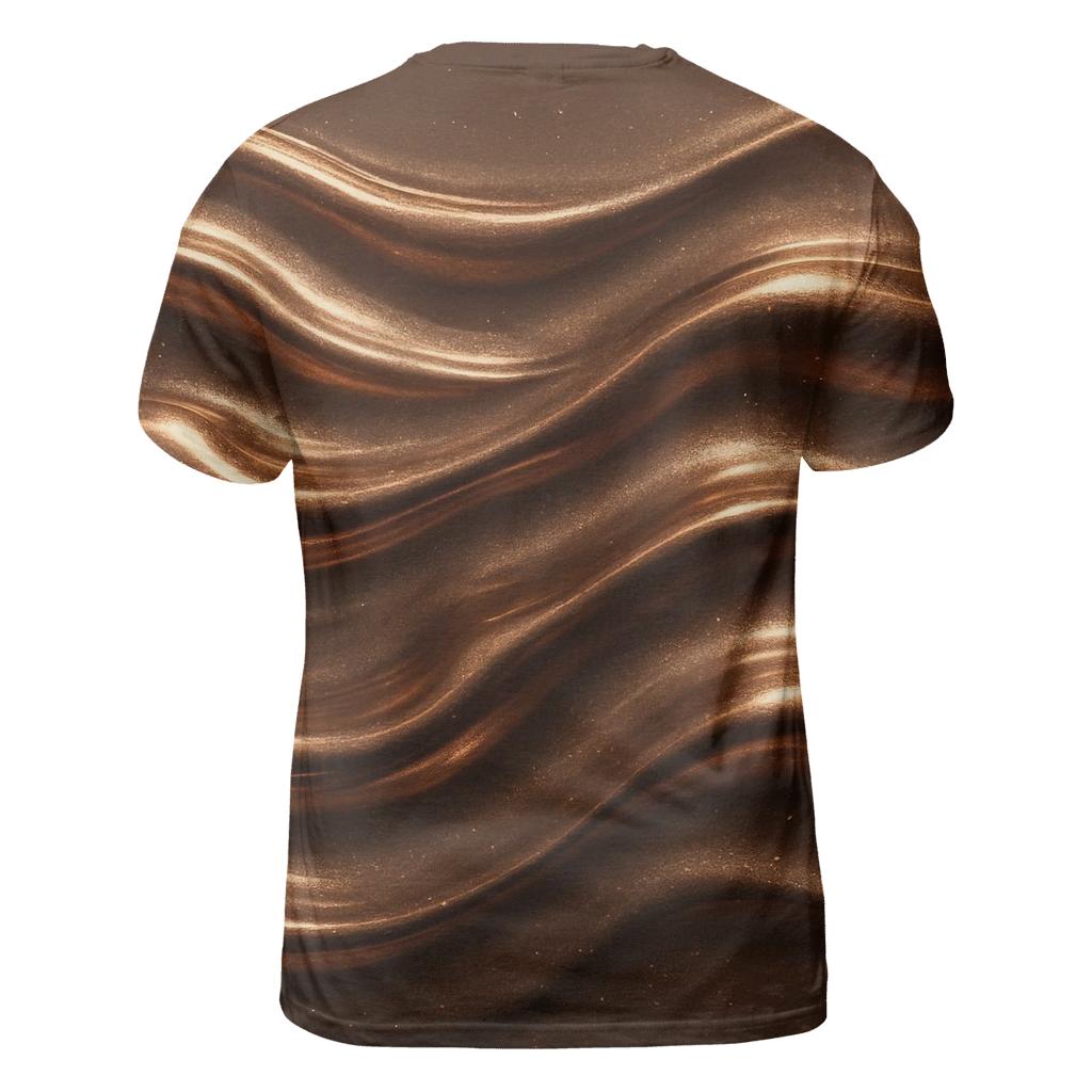 Bronze Ripple Luxe creative print fashion shirts