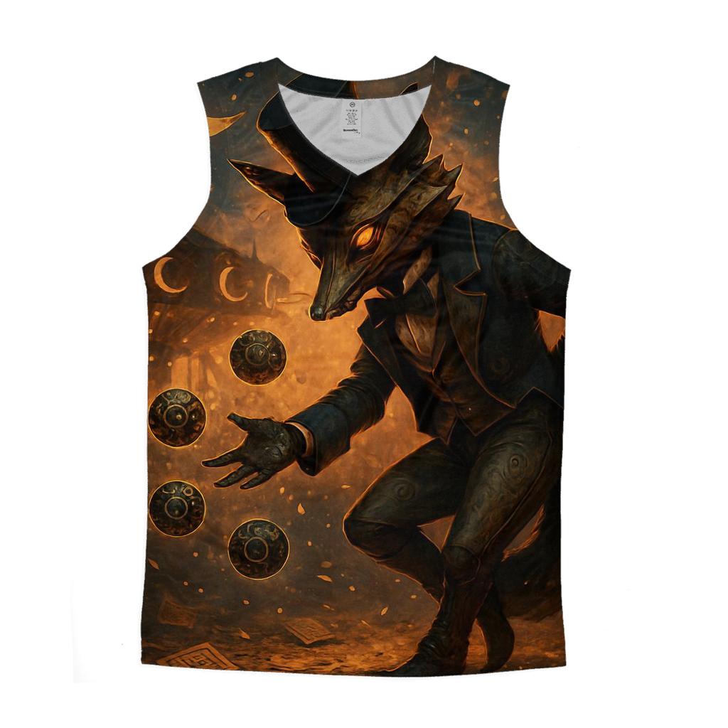 Clockwork Fox Carnival graphic print tank tops