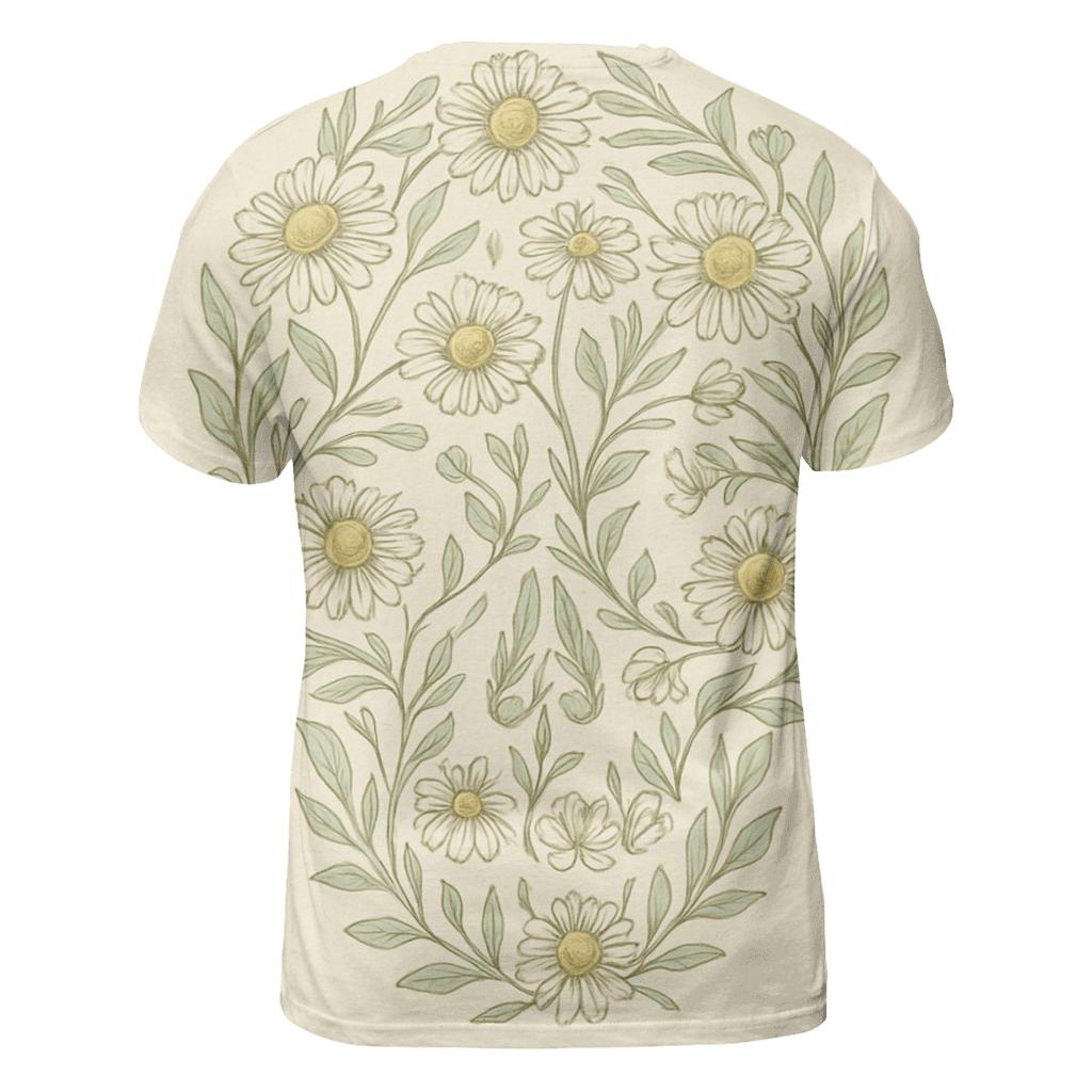 Floral Skull Chamomile custom all-over print shirts