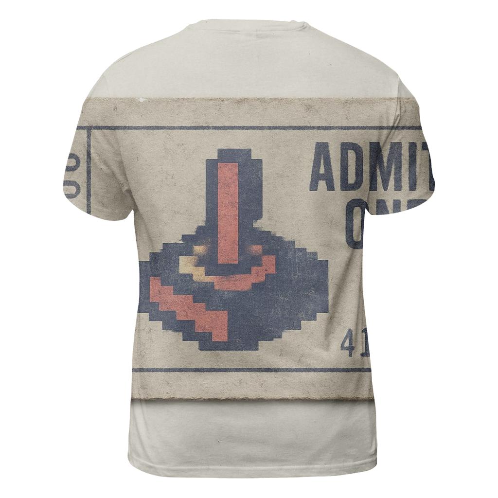 Classic 80s Arcade Ticket Stub designer pattern shirts