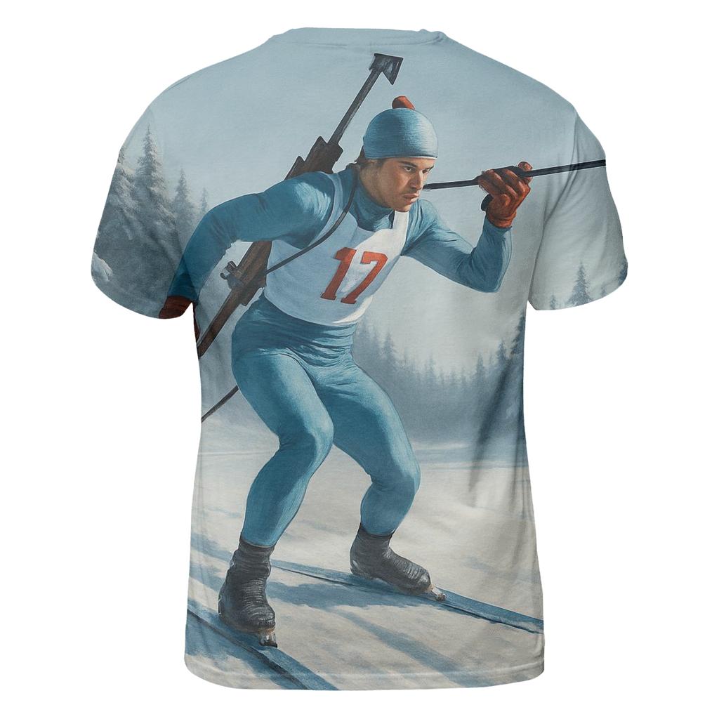 Winter Sprint Biathlon artistic all-over print tops