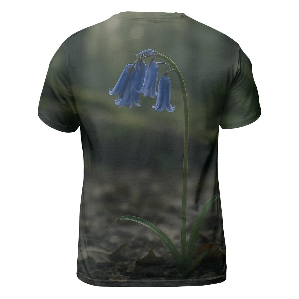 Wild Bluebell Root Crown Portrait unique graphic print tees