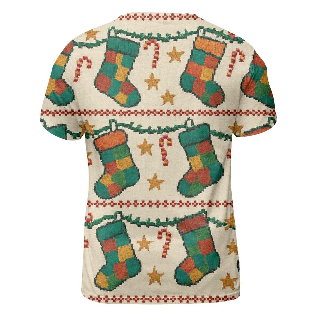 Stocking Garland Ladder Design designer pattern shirts