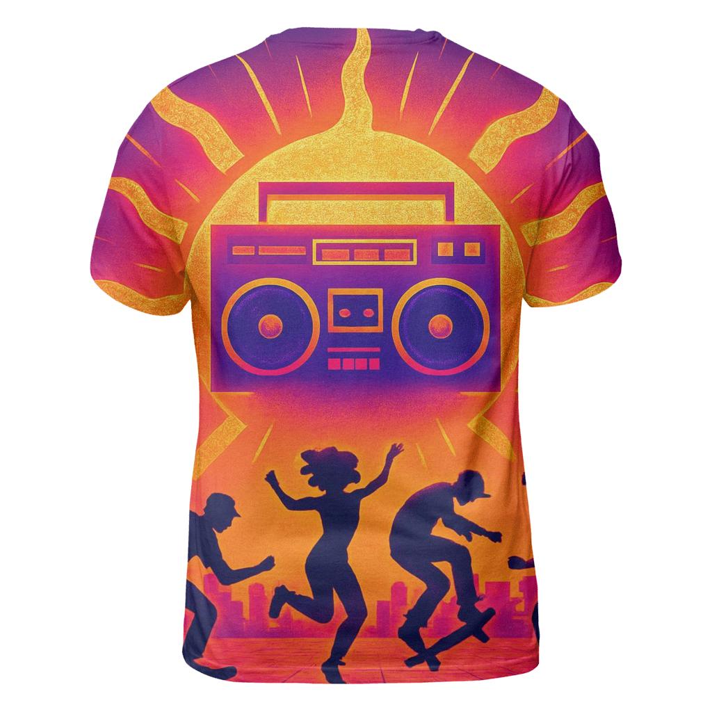 Boombox Solar Flare creative print fashion shirts