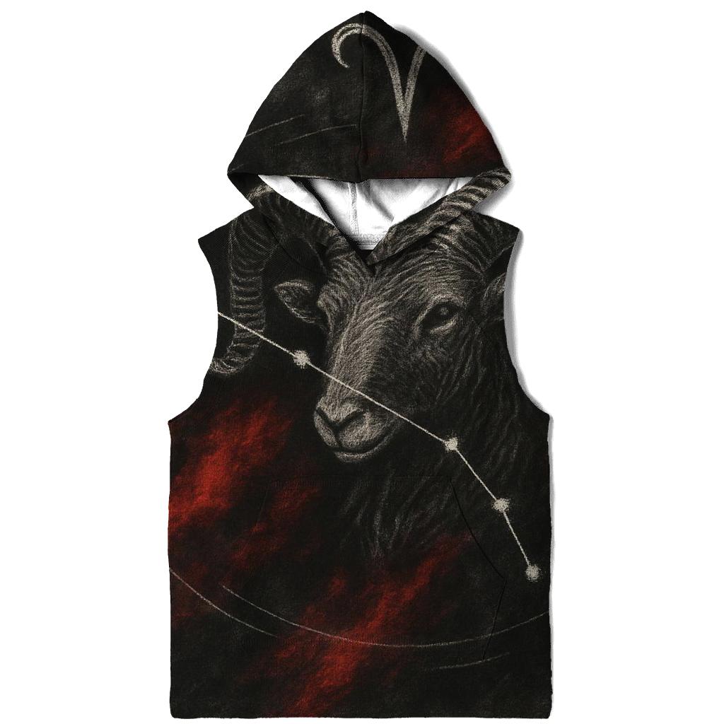 Aries Fire Constellation Map printed hoodies