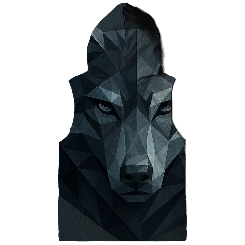 Abstract Geometric Wolf heavyweight hoodies
