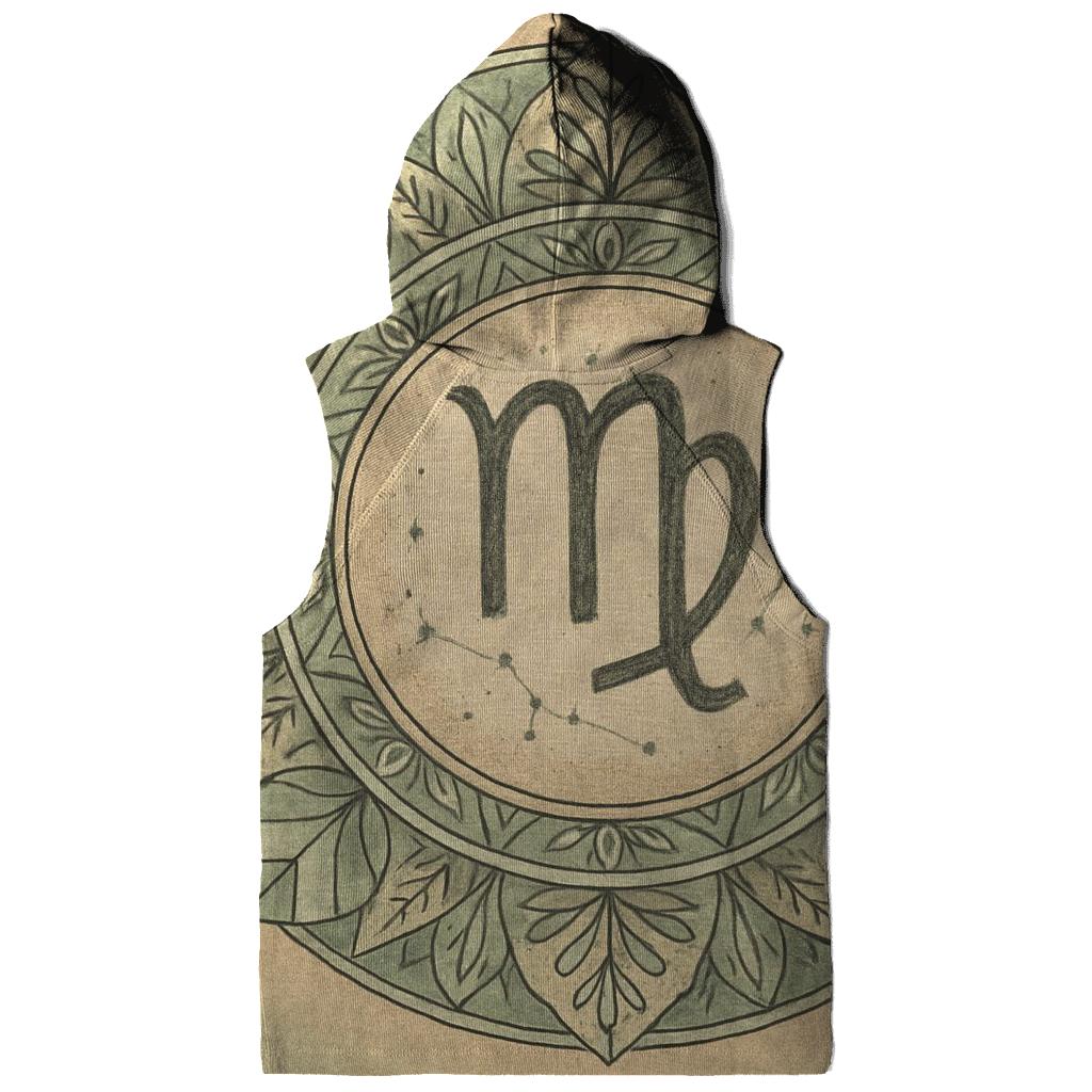 Virgo Earth Mandala Pattern custom hoodies