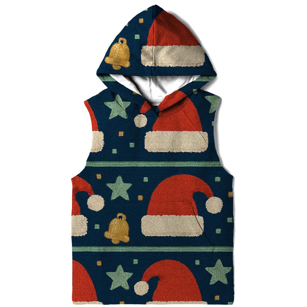Santa Hat Scatter Bands Design hoodie trends