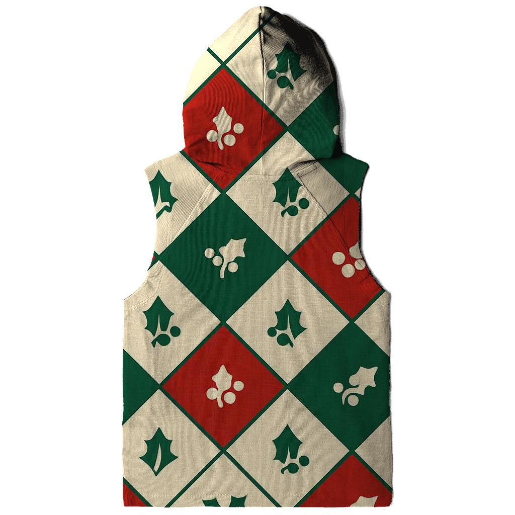 Holly Grid Delight embroidered hoodies