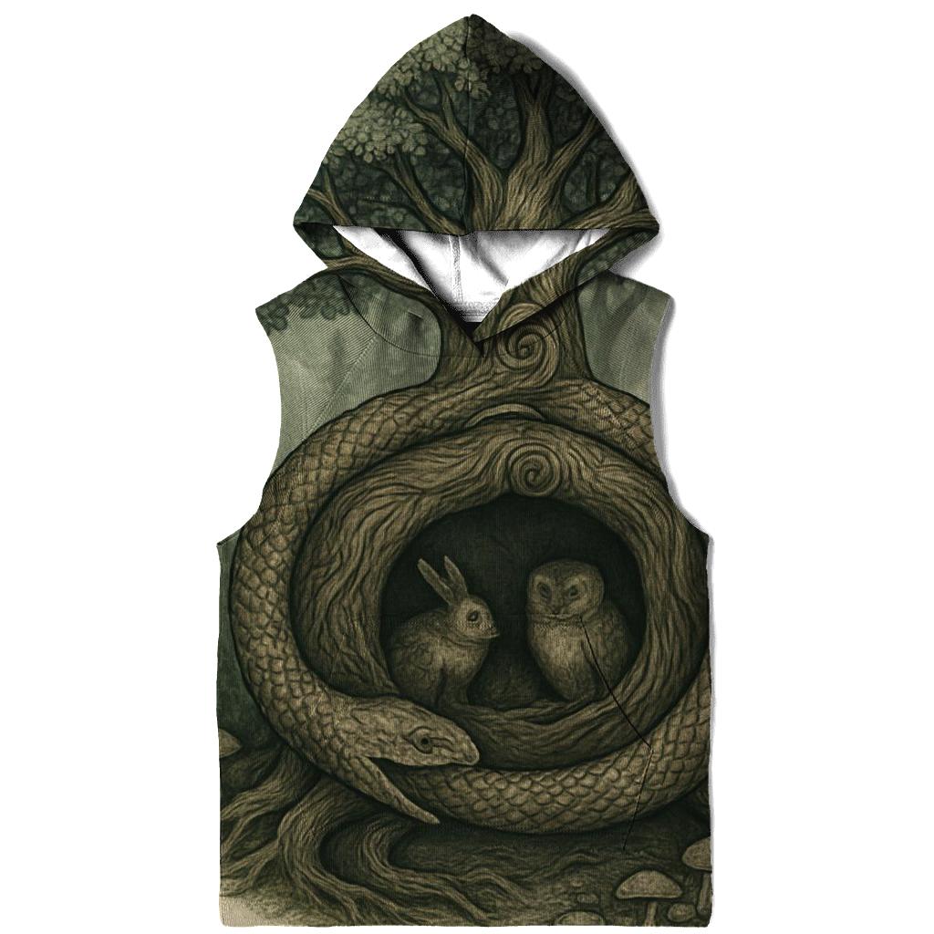 Forest Spiral Ouroboros Grove heavyweight hoodies