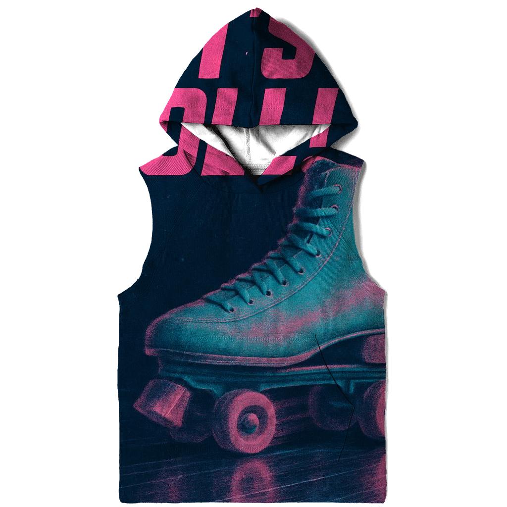 Retro Roller Rink Neon Poster pullover hoodies