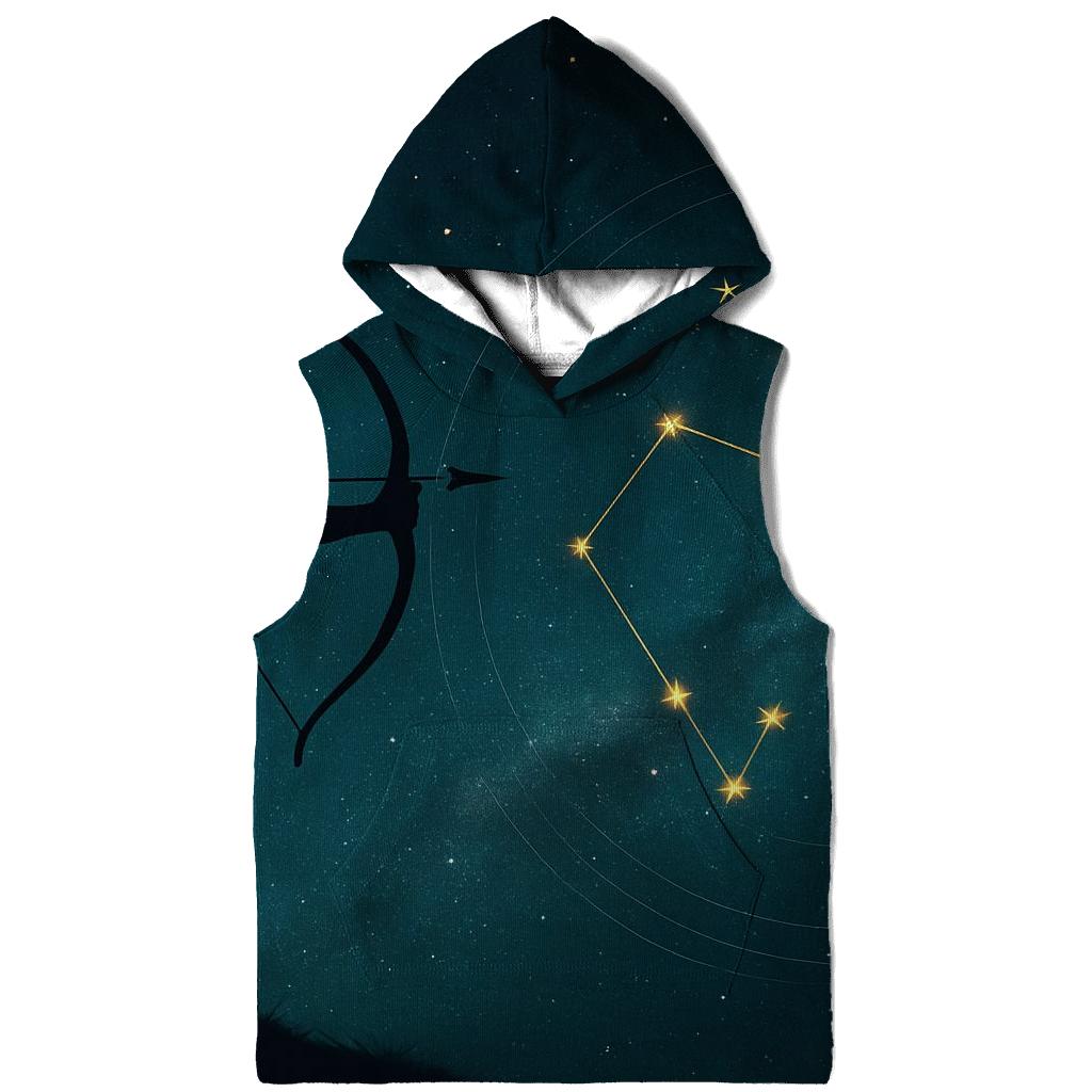 Sagittarius Archer Star Map graphic hoodies
