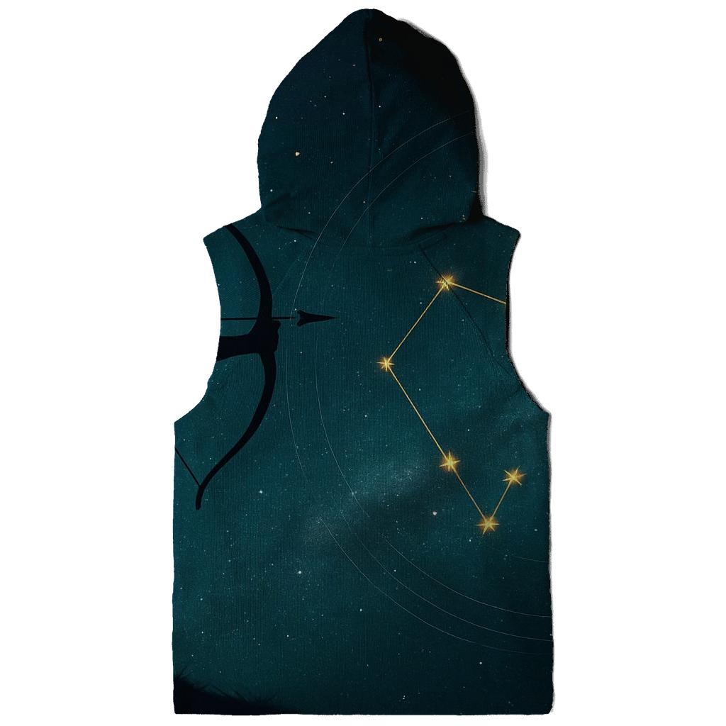 Sagittarius Archer Star Map graphic hoodies