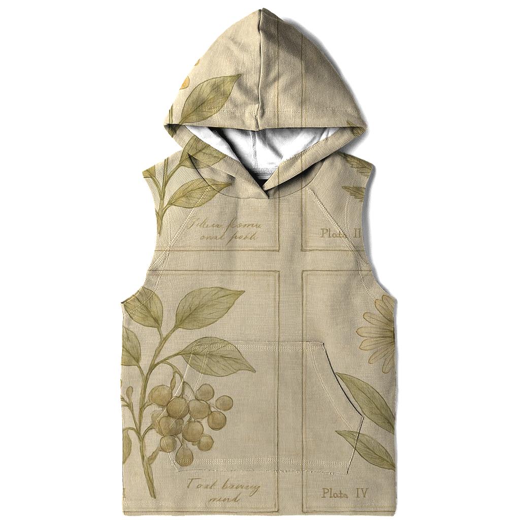 Weathered Botanical Illustration Set pullover hoodies