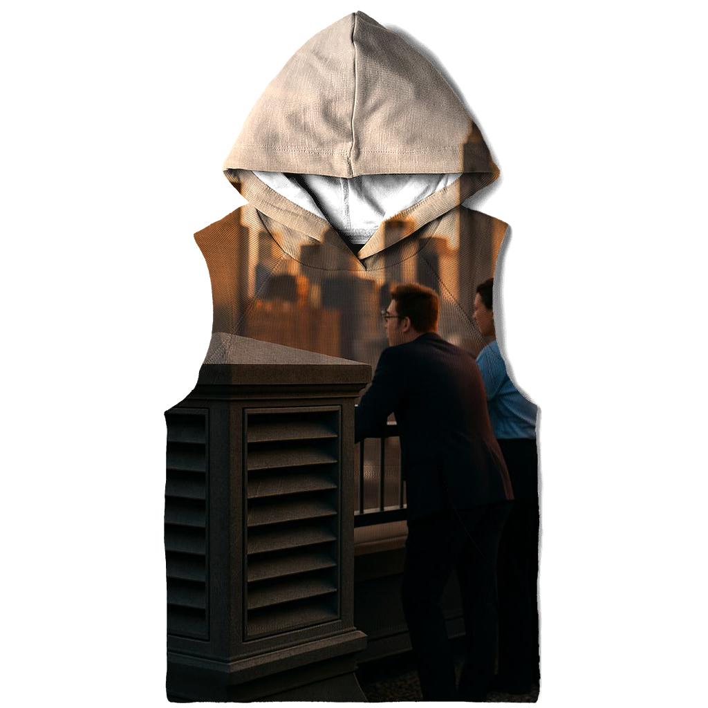 Subway Vent Rooftop Sunset Contrast heavyweight hoodies