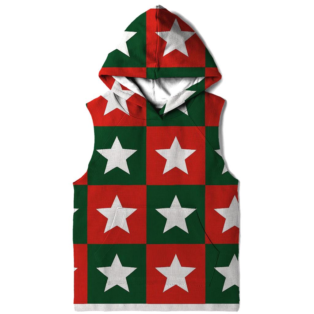 Checkerboard Star Play graphic hoodies