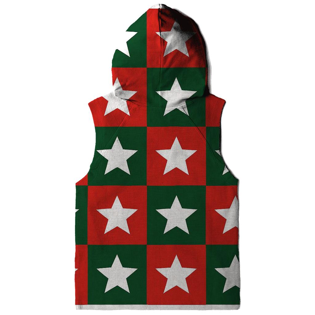 Checkerboard Star Play graphic hoodies