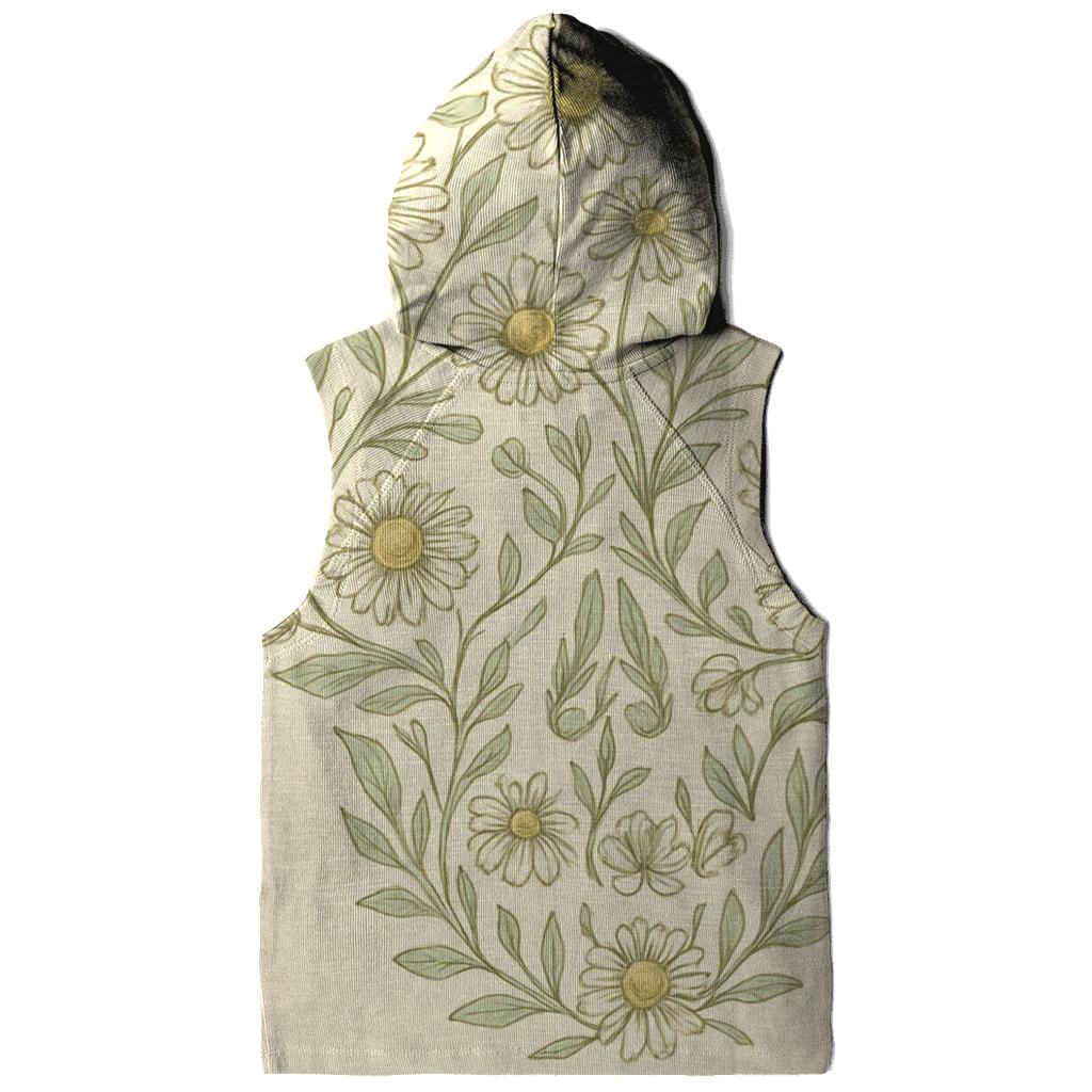 Floral Skull Chamomile premium hoodies