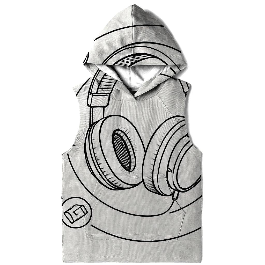 Headphone Orbit Diagram zip-up hoodies