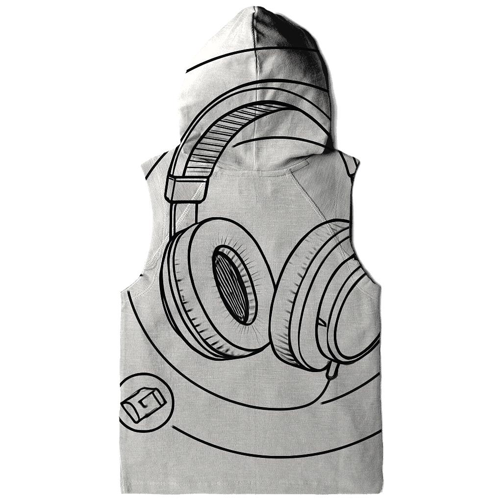 Headphone Orbit Diagram zip-up hoodies