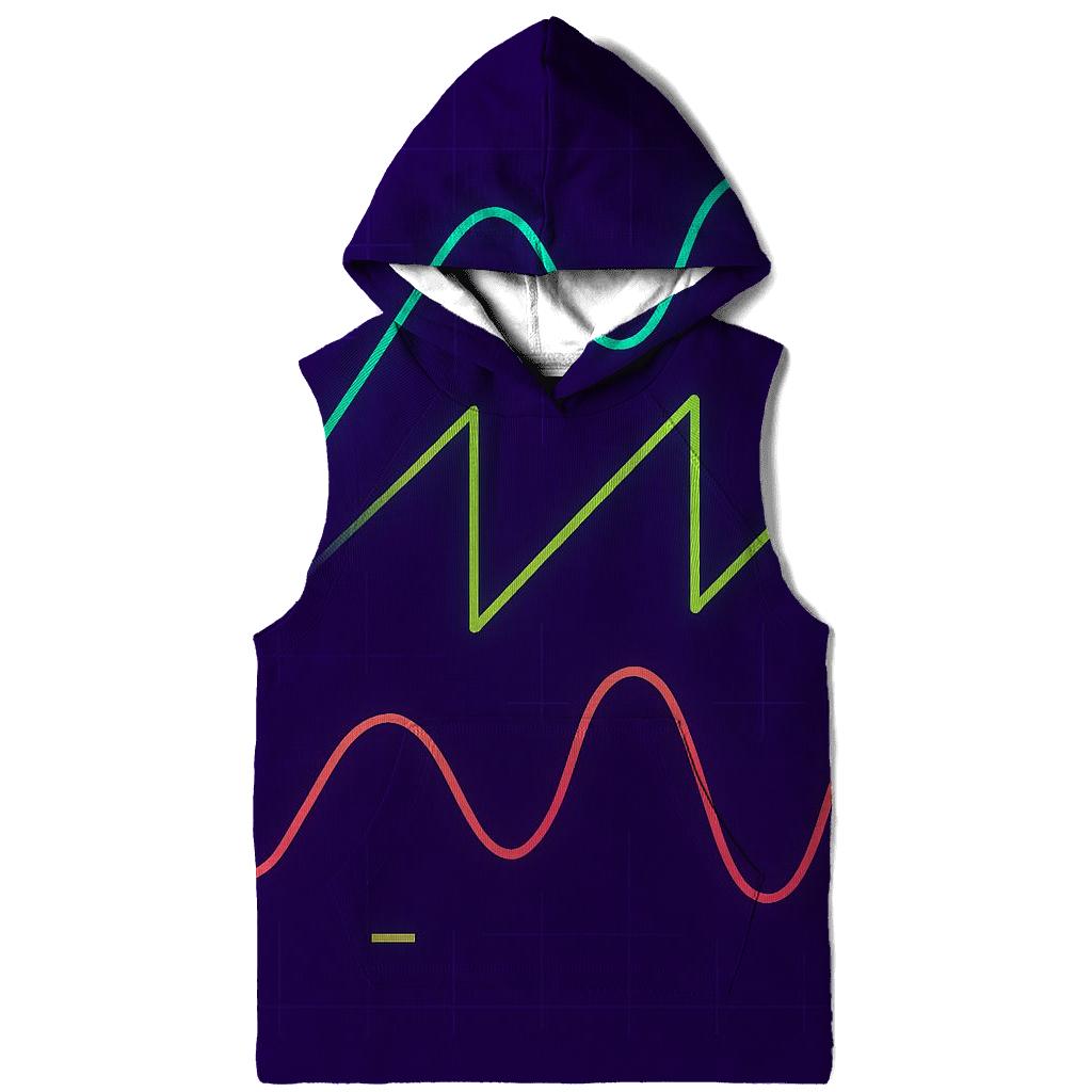 Analog Synth Waveforms designer hoodies