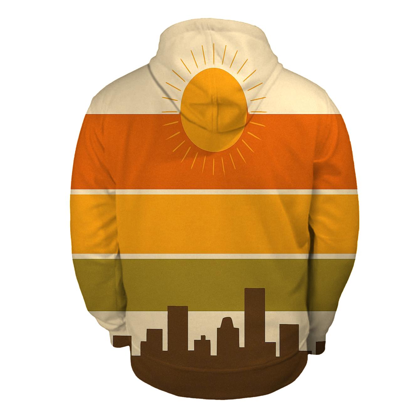Solar Groove Stripes hoodie designs