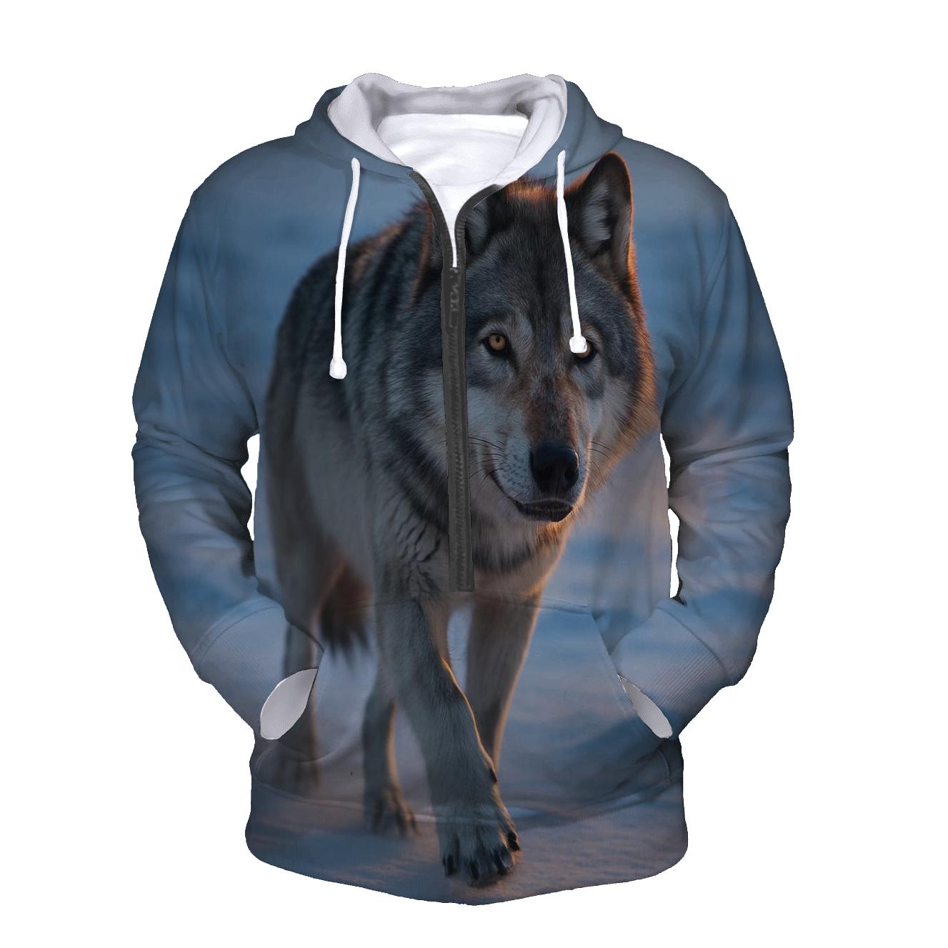 Arctic Matriarch At Dawn premium hoodies
