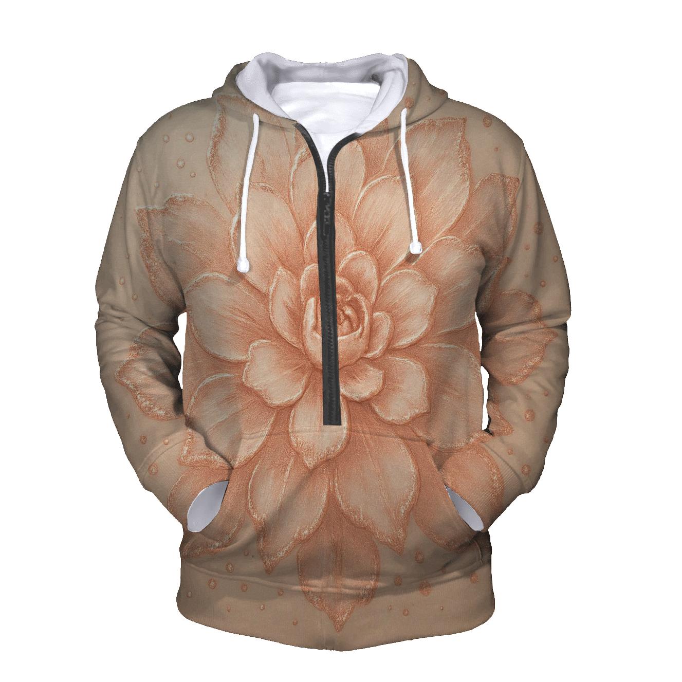 Rose Gold Bloom hoodie styles