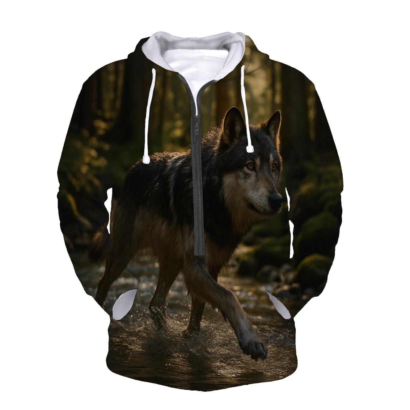 Forest River Crossing zip-up hoodies