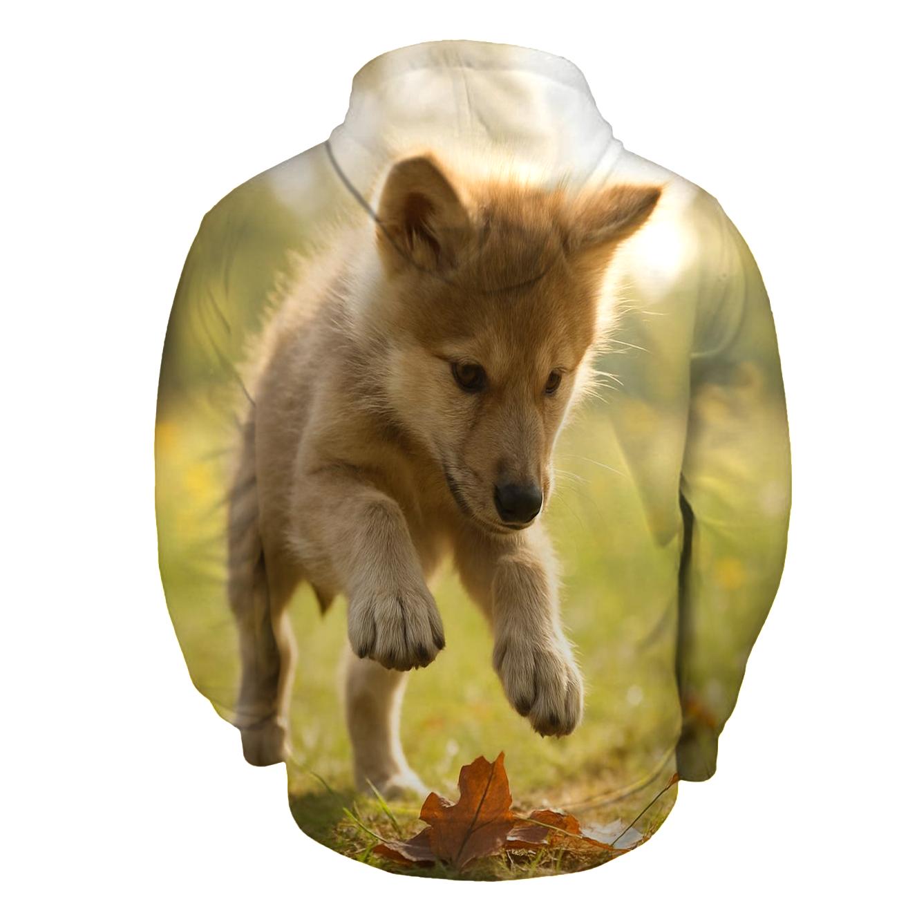 Pup Learning To Hunt custom hoodies