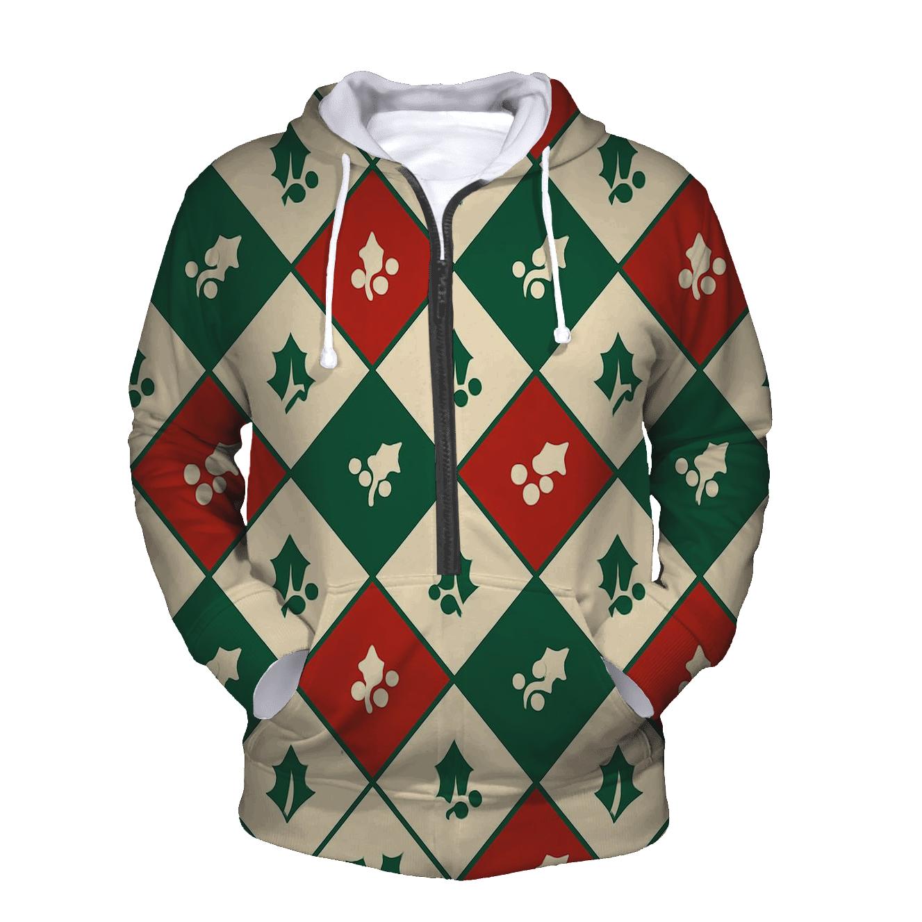 Holly Grid Delight graphic hoodies