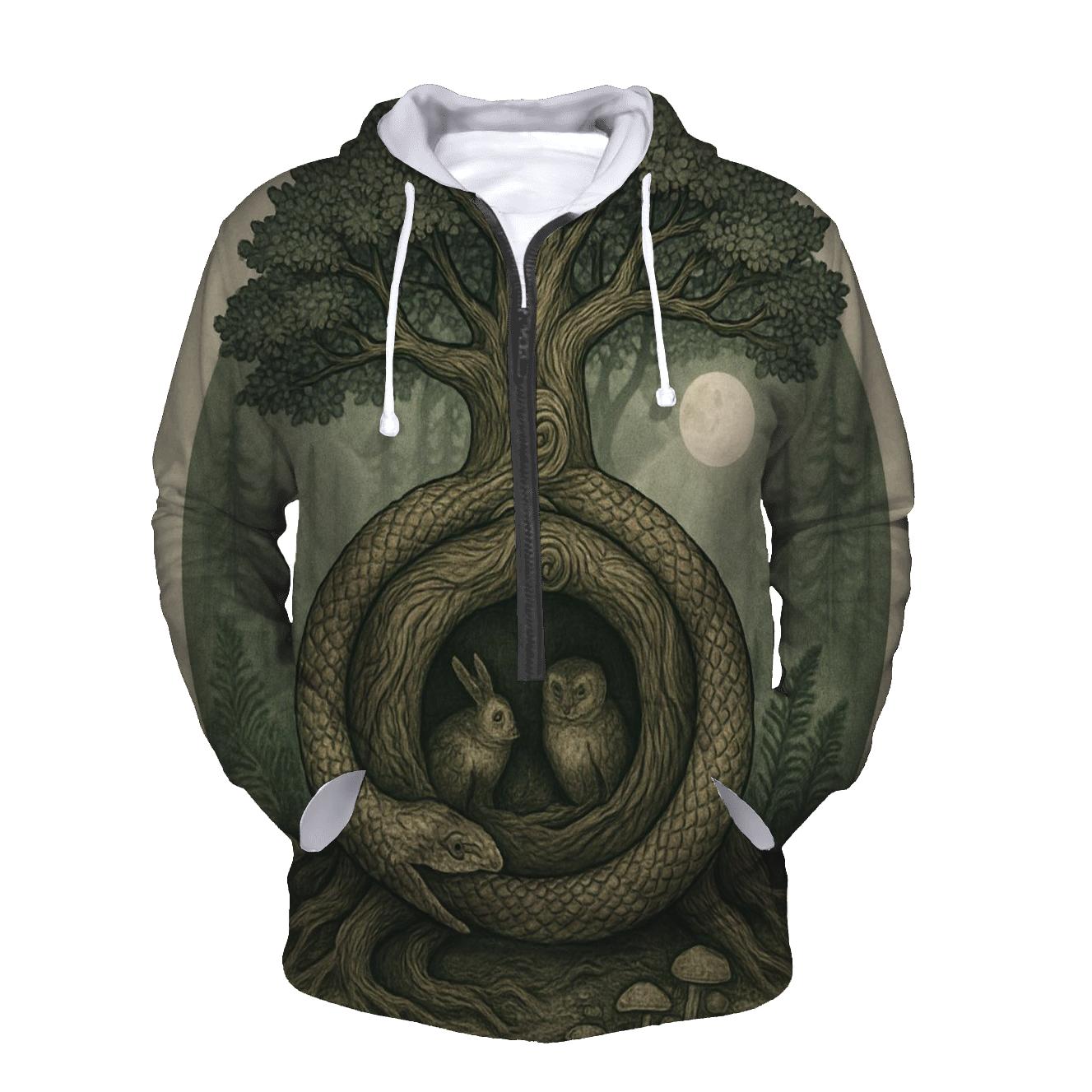 Forest Spiral Ouroboros Grove designer hoodies