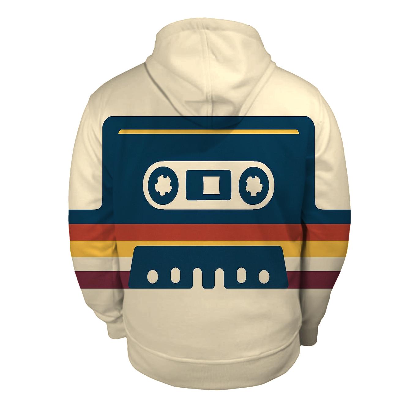 Cassette Tape Horizon graphic hoodies