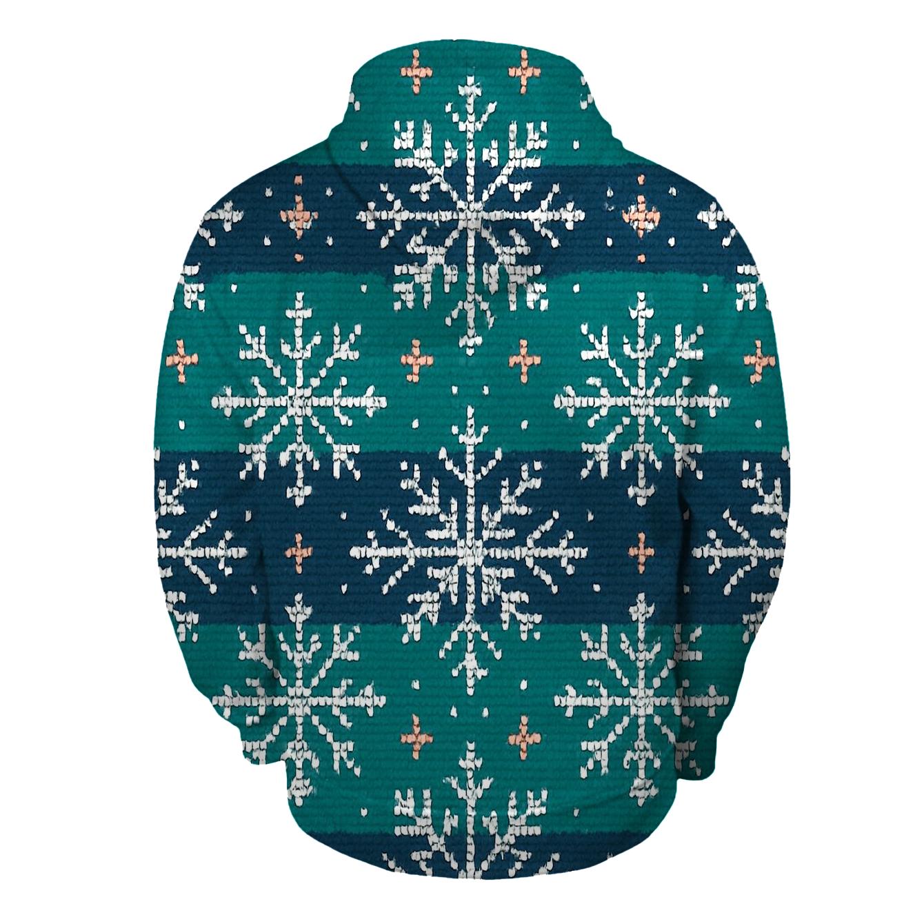 Snowflake Brickwork Mosaic Design hoodie styles