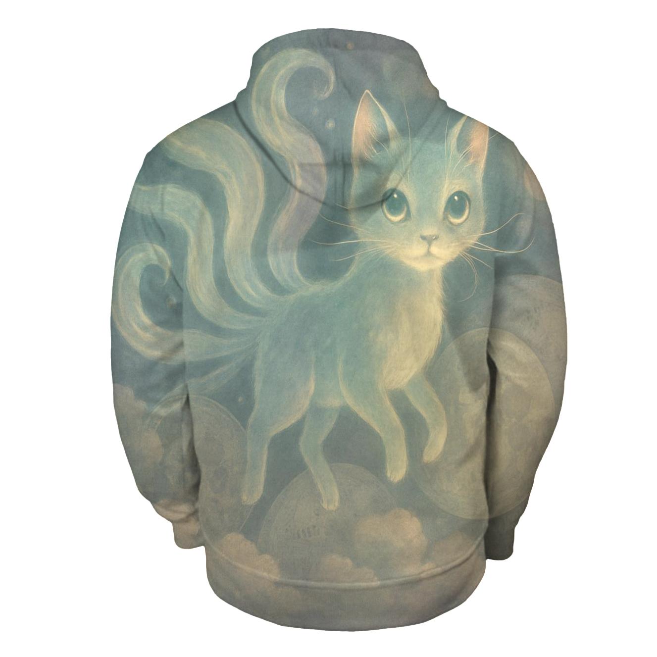 Surreal Dreamscape Cat hoodie trends