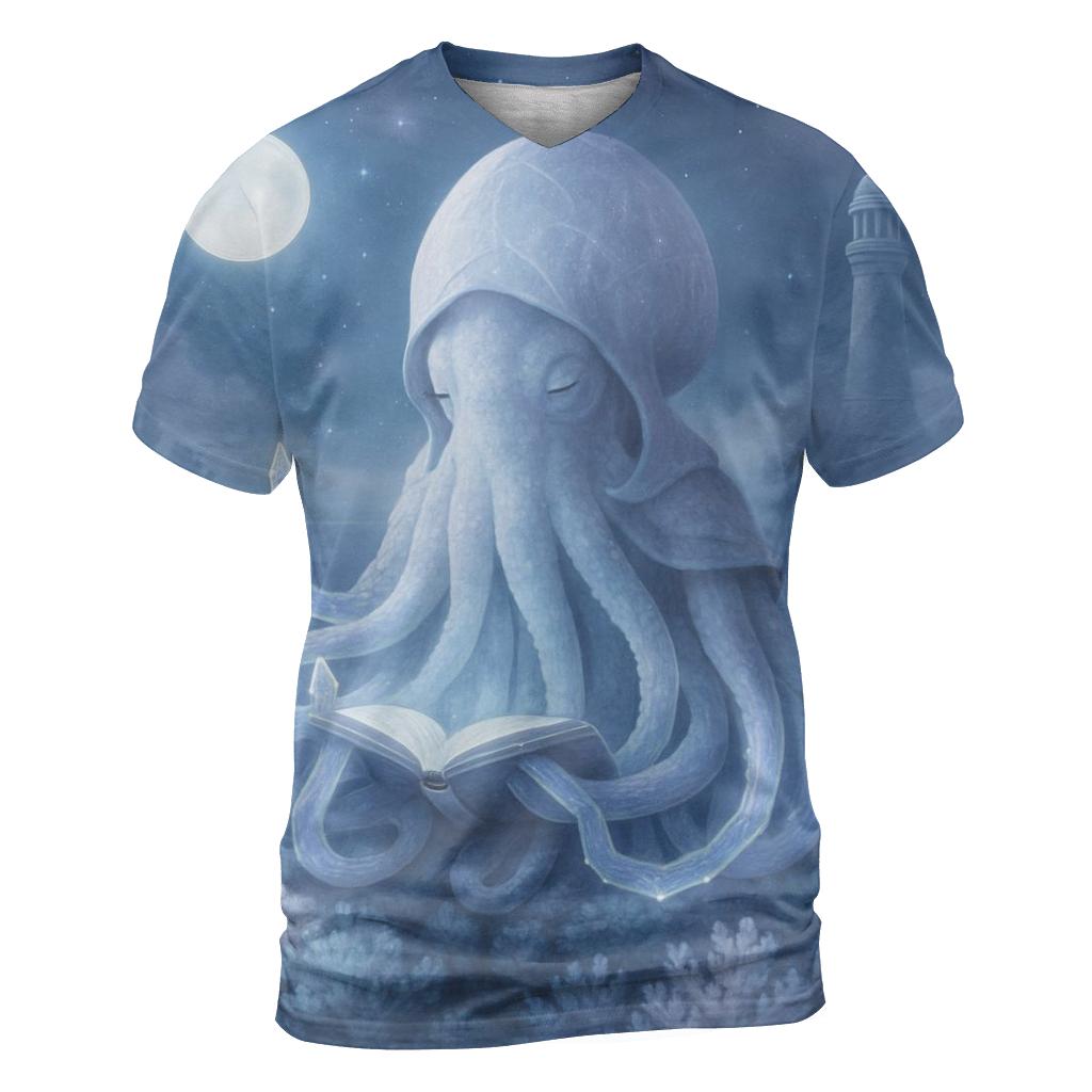 Coral Oracle Of Night creative print fashion shirts