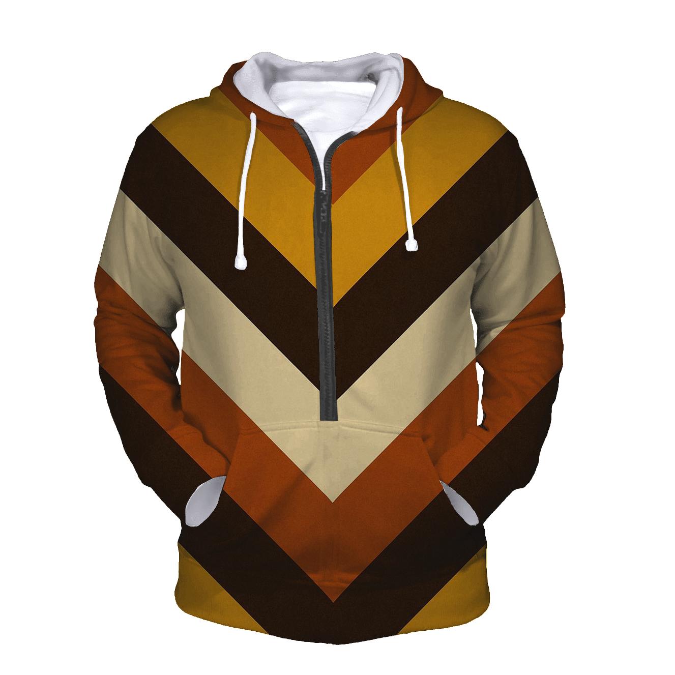 Harvest Moon Chevron printed hoodies