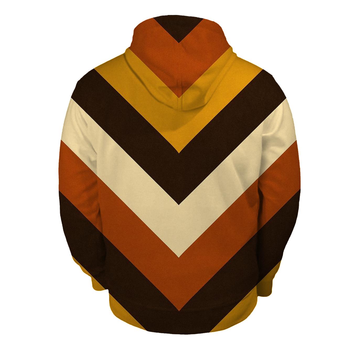 Harvest Moon Chevron printed hoodies