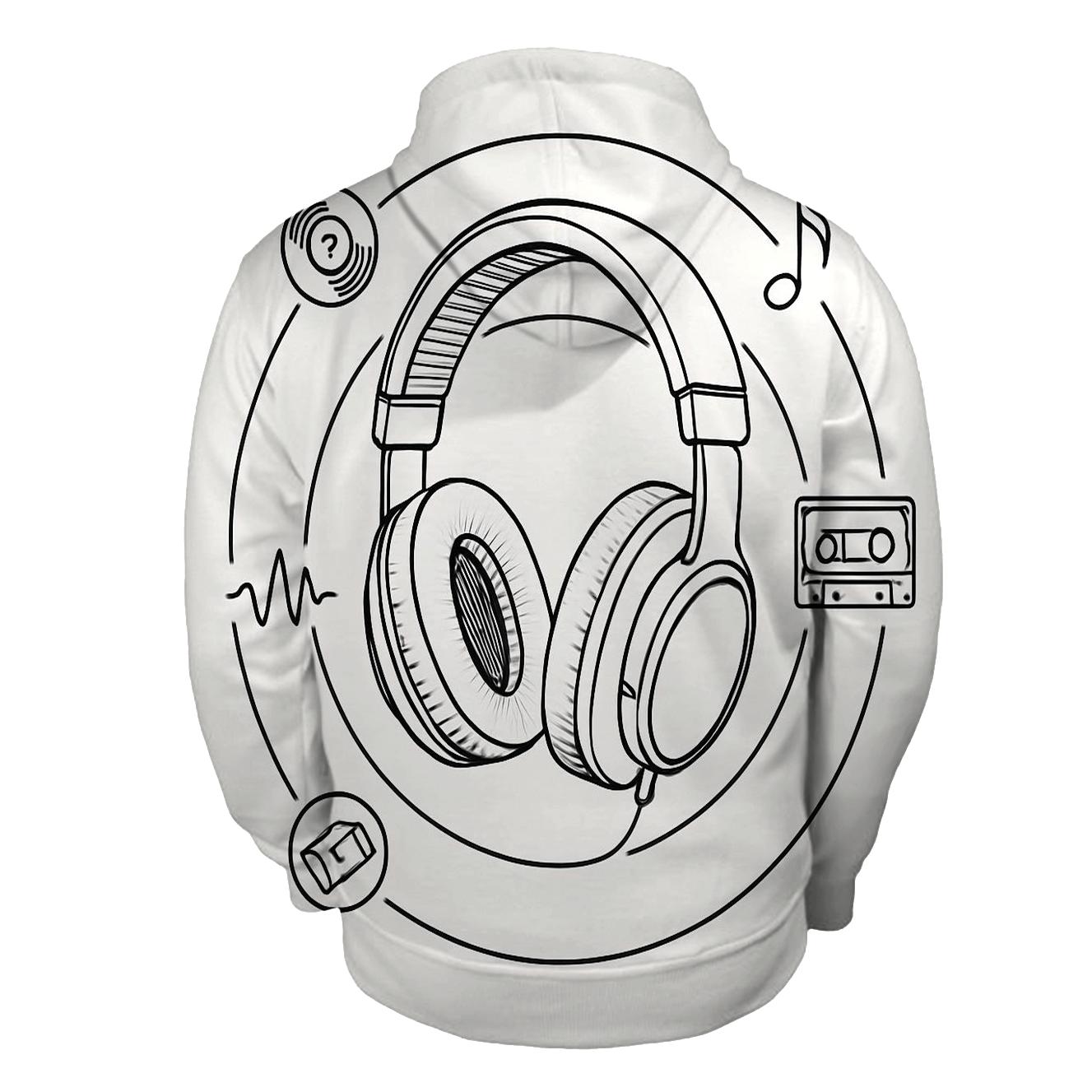 Headphone Orbit Diagram hoodie styles