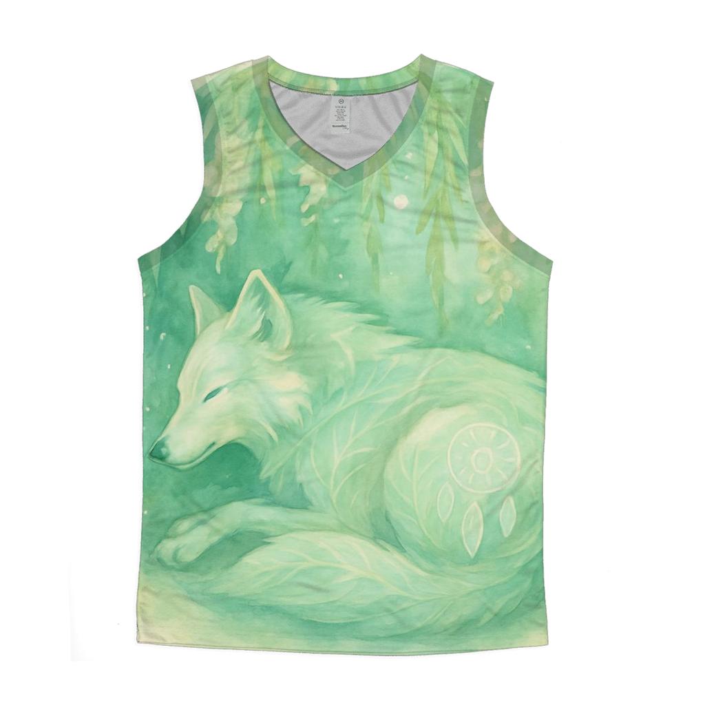 Willow Spirit Wolf personalized athletic tanks