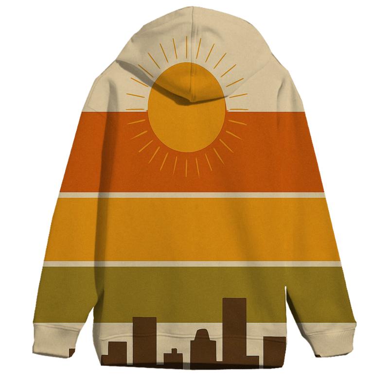 Solar Groove Stripes custom hoodies