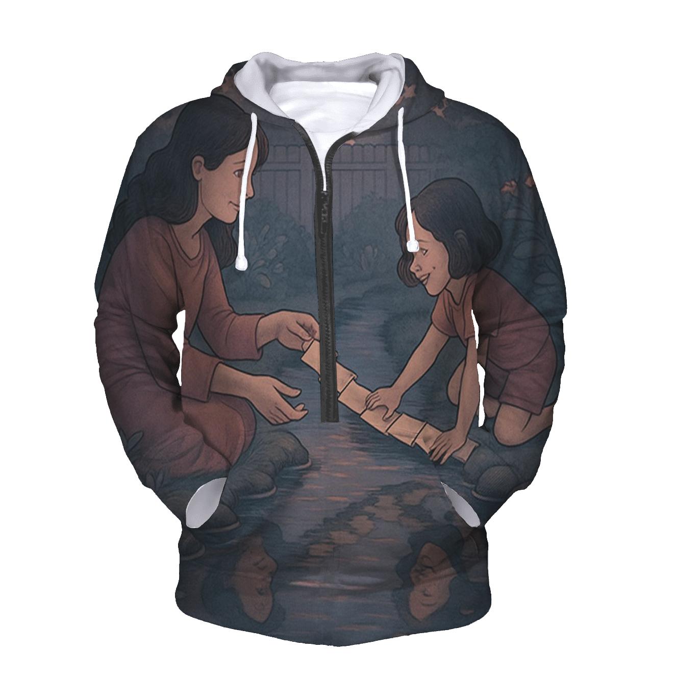 A Bridge Between Hearts lightweight hoodies