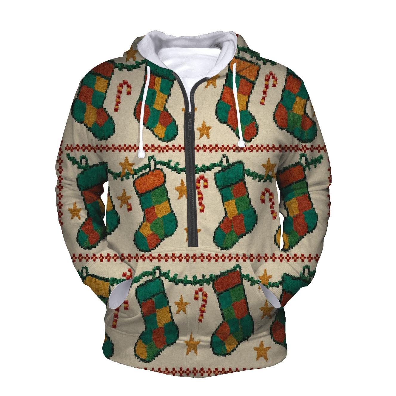 Stocking Garland Ladder Design hoodie designs