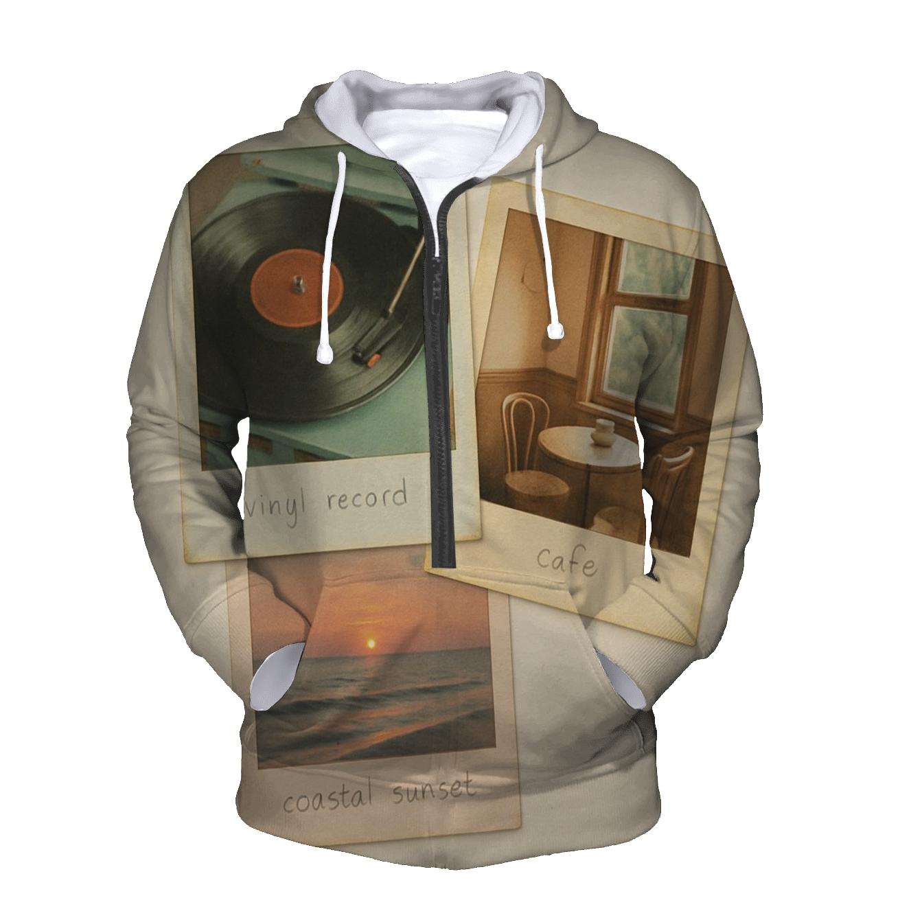Faded Polaroid Film Frame Collage hoodie designs